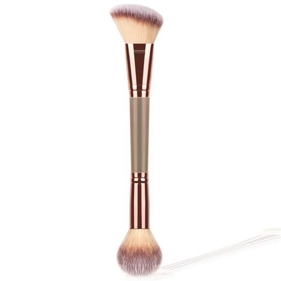 Other - Foundation Makeup Brush, Double-ended Angled/Round Top Contour Makeup Brush